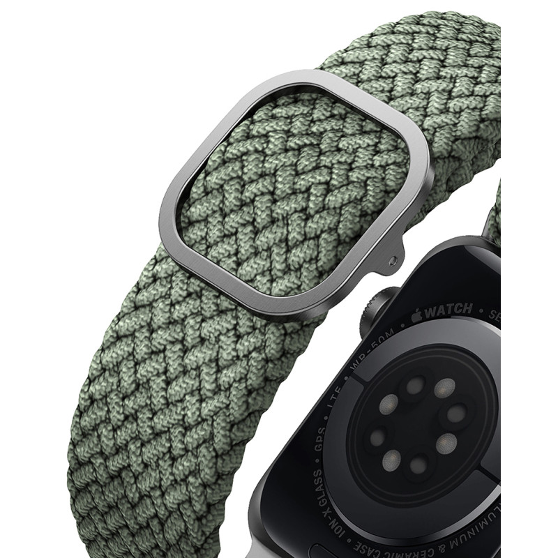 Ремешок Uniq Aspen для Apple Watch 45/44/42 мм, зеленый