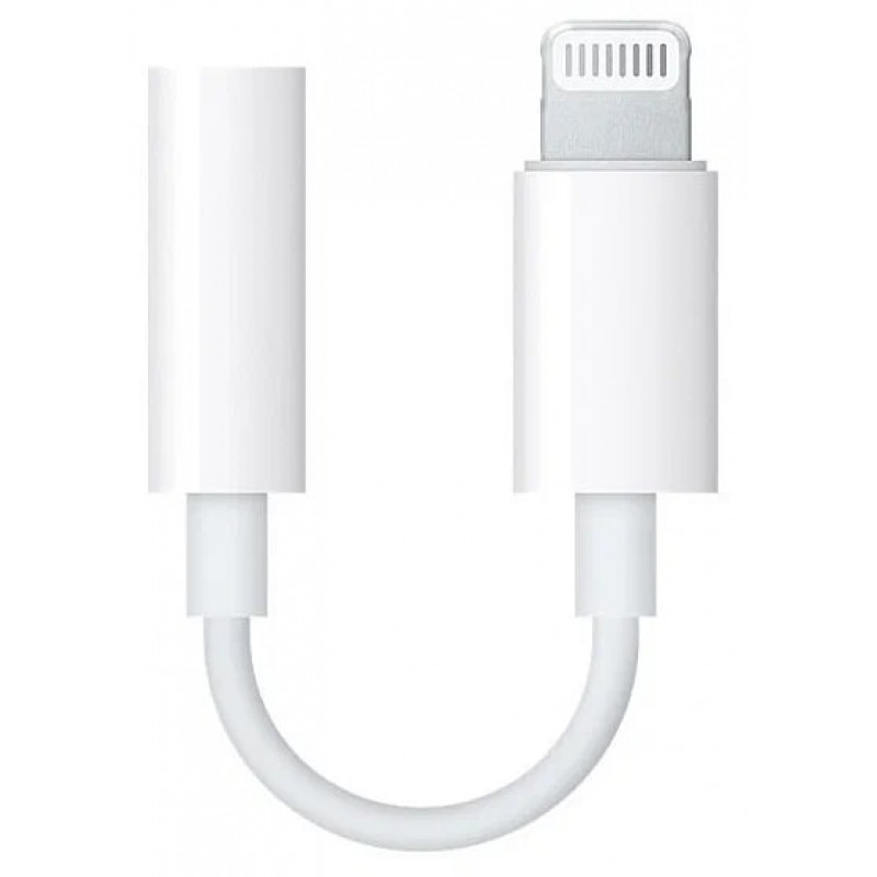 Переходник Apple Lightning - mini jack 3.5, белый