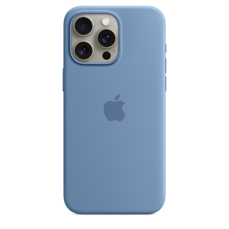 Чехол 15 Pro Max Silicon Case Storm Winter Blue