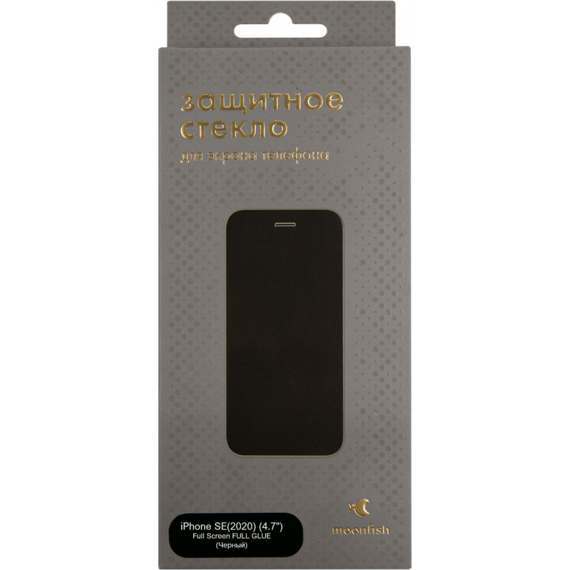 Стекло защитное moonfish Corning для iPhone 7/8/SE (2020), Full Screen, FULL GLUE, черный
