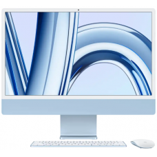 Apple iMac 24" Retina 4,5K (MQRR3X/A), M3 (8C CPU, 10C GPU), 8 ГБ, 512 ГБ SSD, синий