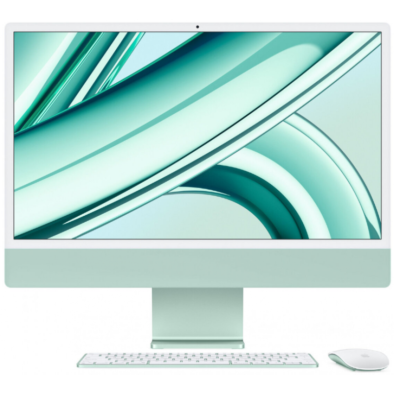Apple iMac 24" Retina 4,5K (MQRP3X/A), M3 (8C CPU, 10C GPU), 8 ГБ, 512 ГБ SSD, зеленый