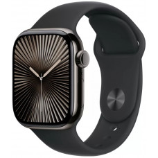 Умные часы Apple Watch Series 10 42 мм, M/L 140-245 мм, Titanium Case GPS+Cellular, Black