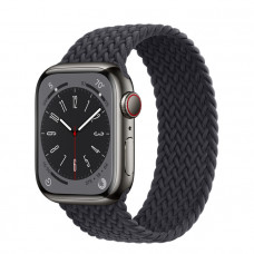 Умные часы Apple Watch Series 8 41 мм Graphite Stainless Steel Case with Midnight Braided Solo Loop