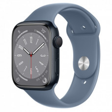Умные часы Apple Watch Series 8 45 мм Midnight Aluminium case with Blue Sport Band