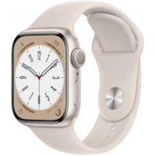 Умные часы Apple Watch Series 8 41 мм Starlight Aluminium Case with Starlight Sport Band, размер M/L
