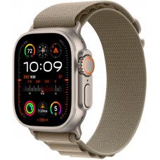 Apple Watch Ultra 2 GPS + Cellular, 49 мм, корпус из титана, ремешок Alpine оливкового цвета, размер M