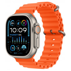 Apple Watch Ultra 2 GPS + Cellular, 49 мм, корпус из титана, ремешок Ocean оранжевого цвета