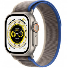 Apple Watch Ultra GPS + Cellular, 49 мм, корпус из титана, ремешок Trail синего/серого цвета, размер S/M