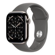 Apple Watch Series 11, 42 мм, титан, спортивный ремешок M/L