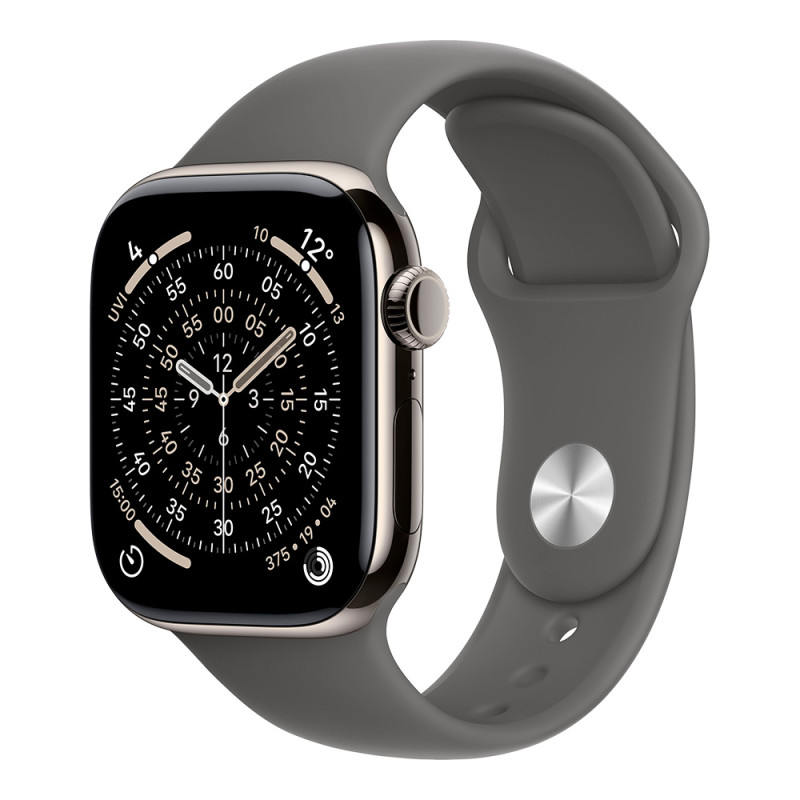 Apple Watch Series 11, 42 мм, титан, спортивный ремешок S/M