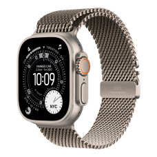 Apple Watch Ultra 3 Natural, ремешок Milanese L