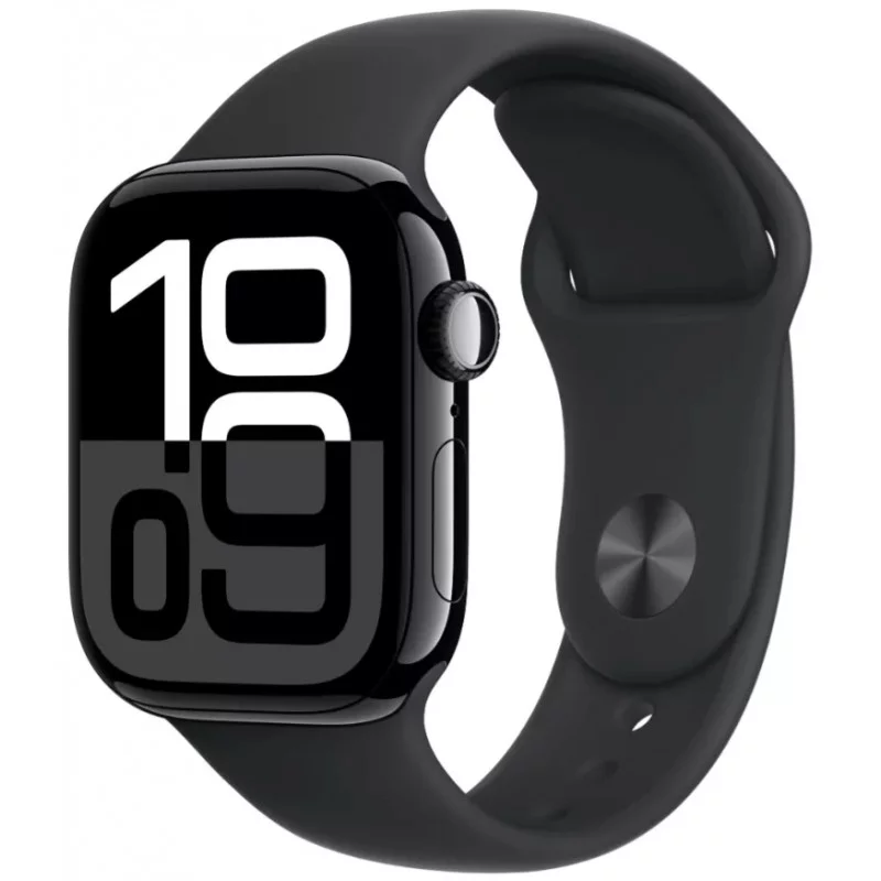 Умные часы Apple Watch Series 10 46 мм, S/M 130–200 мм, Aluminium Case GPS, Jet Black